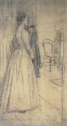 Fernand Khnopff Study of Marguerite Khnopff oil painting artist